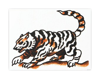 Tiger King Artwork Jungle Poster Animal Love Cat Poster