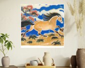 Horse Running Love Cowgirl Rancher Cowboy Ranch Animal Poster