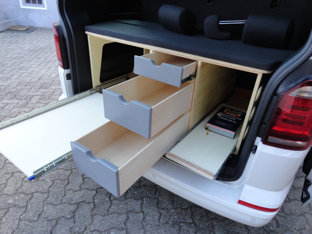 Construction Plan Bulli 02 Rear Pull-out for VW Bus California T6, T6.1 ...