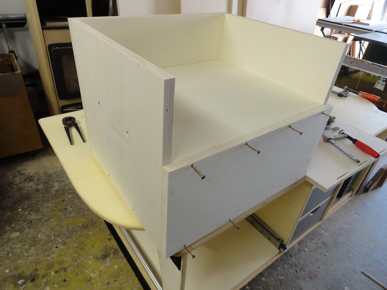 Construction Plan Bulli 05 individual Camping Kitchen Module for VW