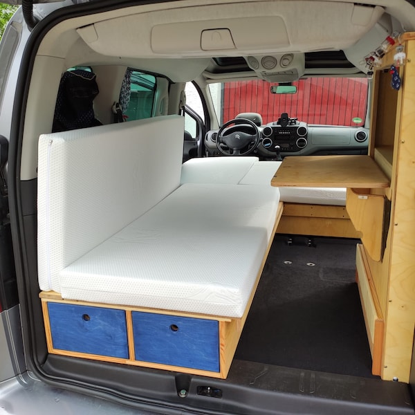 Bauplan Campingausbau Citroen Berlingo Peugeot Partner 2015-2018 Camping