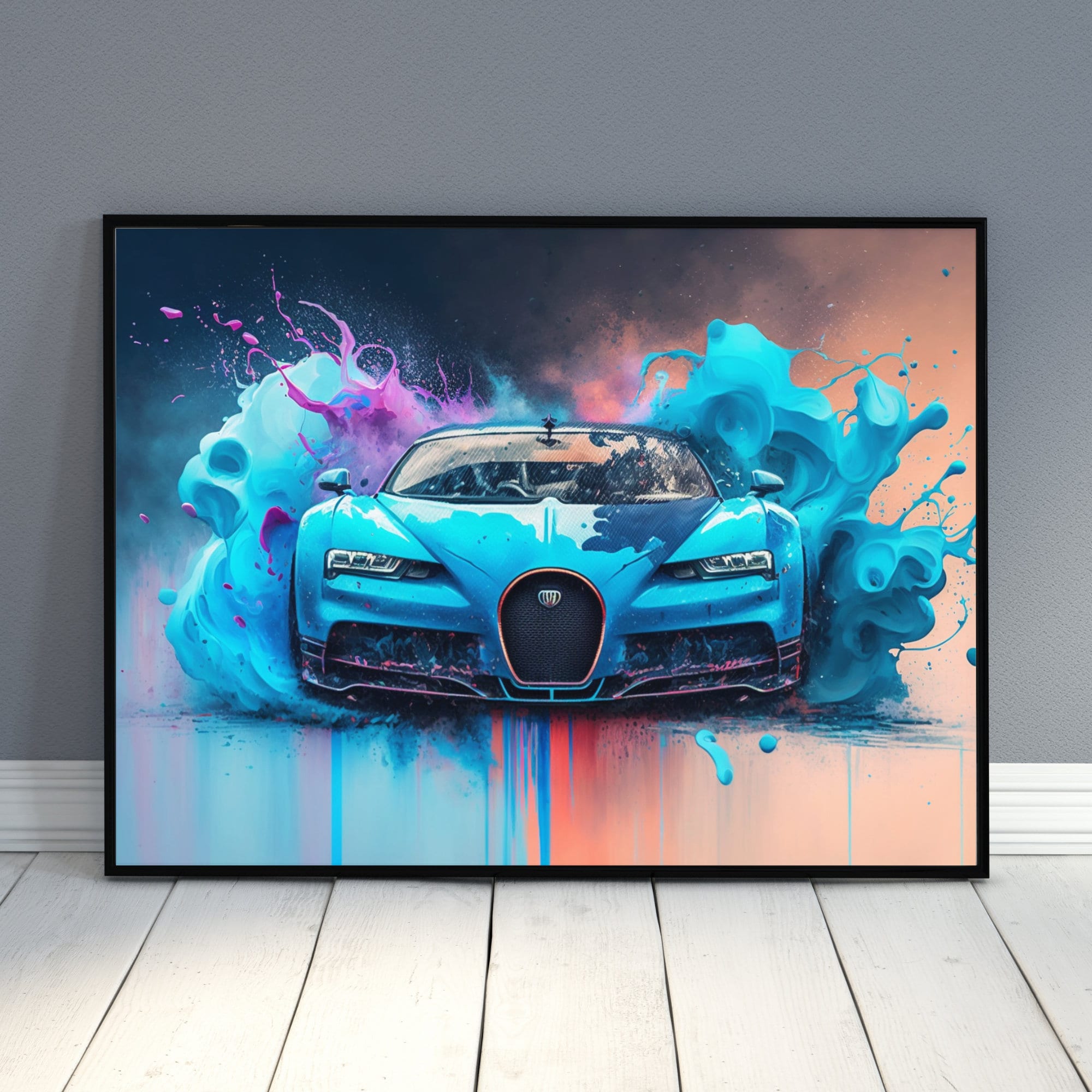Bugatti Car Sports Car Bugatti Wall Art Bugatti Poster Bugatti Chiron