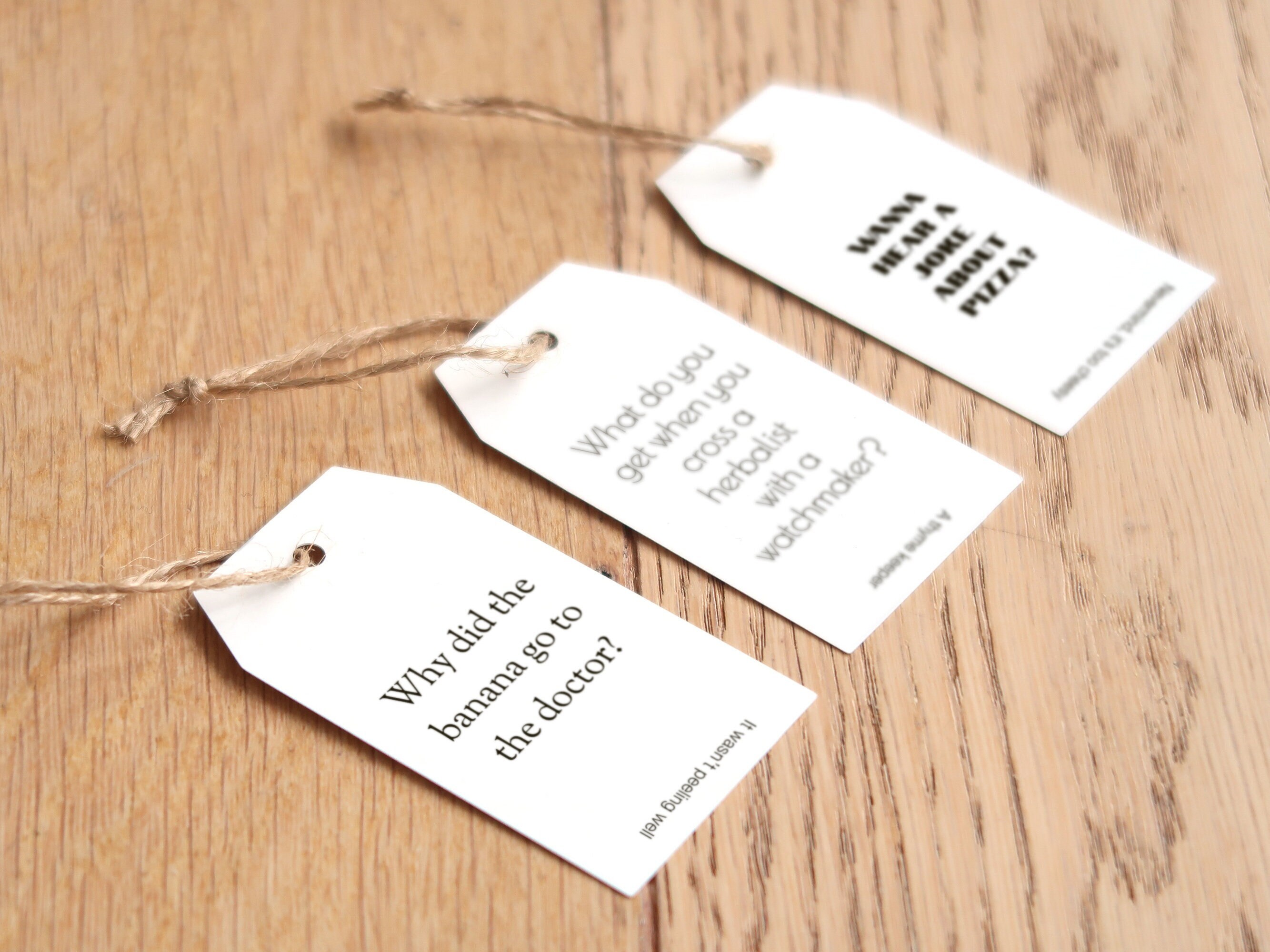 Printable Festive Napkin Tags Kit Dad Joke Edition Add a Side of