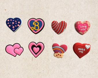 Valentine Love heart Jibbitz Crocs Shoe Charms | Bracelet Wristband Charms | Shoe Pin