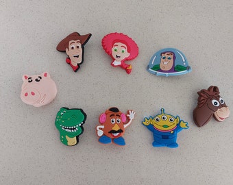 Toy Story Movie Character Woody Jessie Buzz Lightyear Crocs Jibbitz Shoe Charms | Bracelet Charms | Crocs Accessories | Fashion Charms