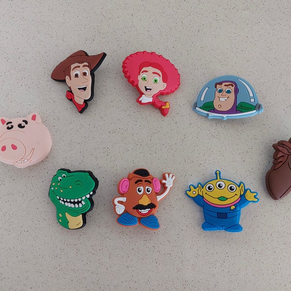 Toy Story Movie Character Woody Jessie Buzz Lightyear Crocs Jibbitz Shoe Charms | Bracelet Charms | Crocs Accessories | Fashion Charms