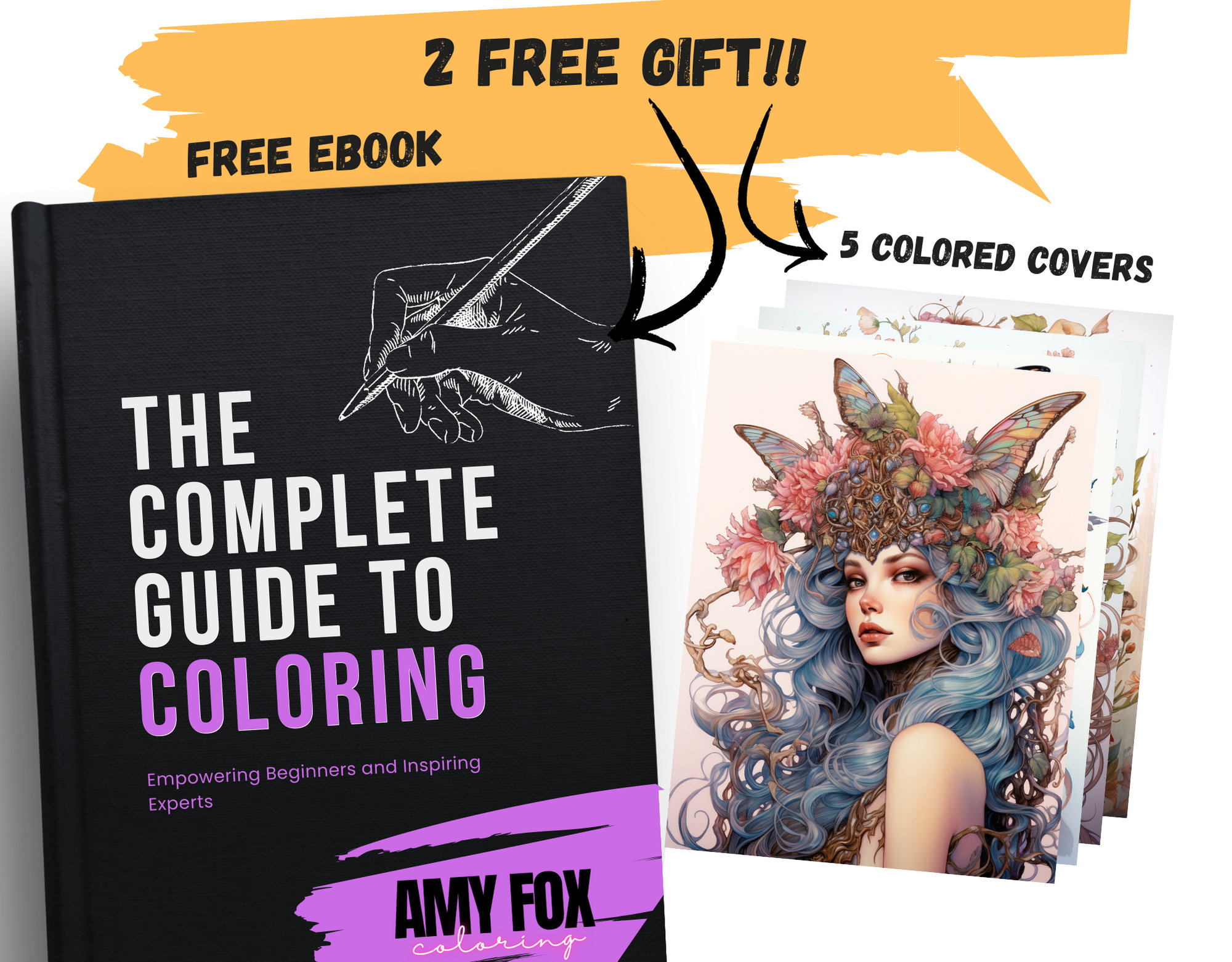 60 Beautiful Fairy Princess Coloring Pages, Adults Kids Digital ...