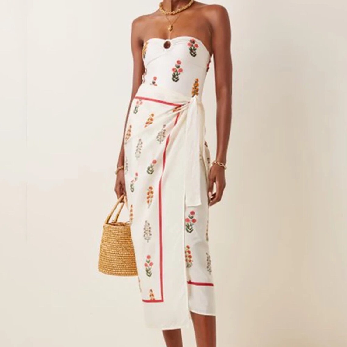 Floral Print Resort Swimsuit Set