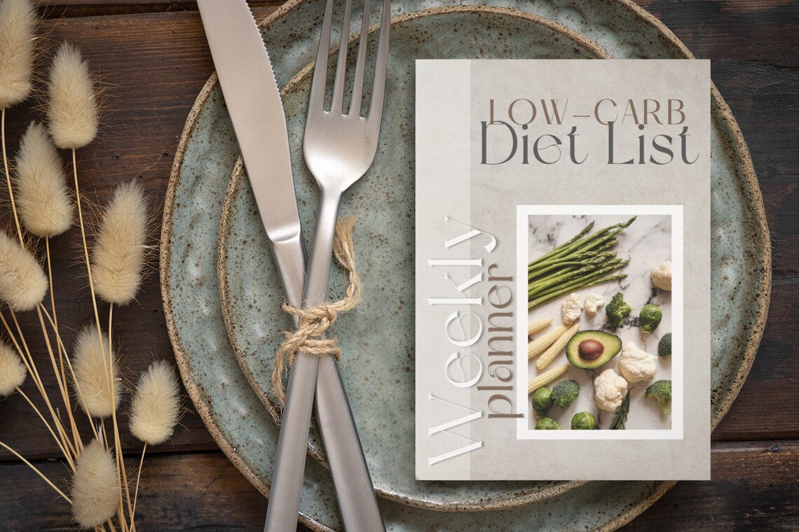 Low Carb Diet List Weekly Planner Printable, Low Carb Food List, Low ...