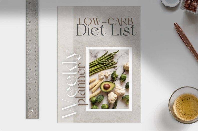 Low Carb Diet List Weekly Planner Printable, Low Carb Food List, Low ...