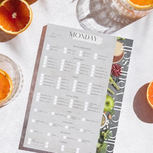 Low Carb Diet List Weekly Planner Printable, Low Carb Food List, Low ...