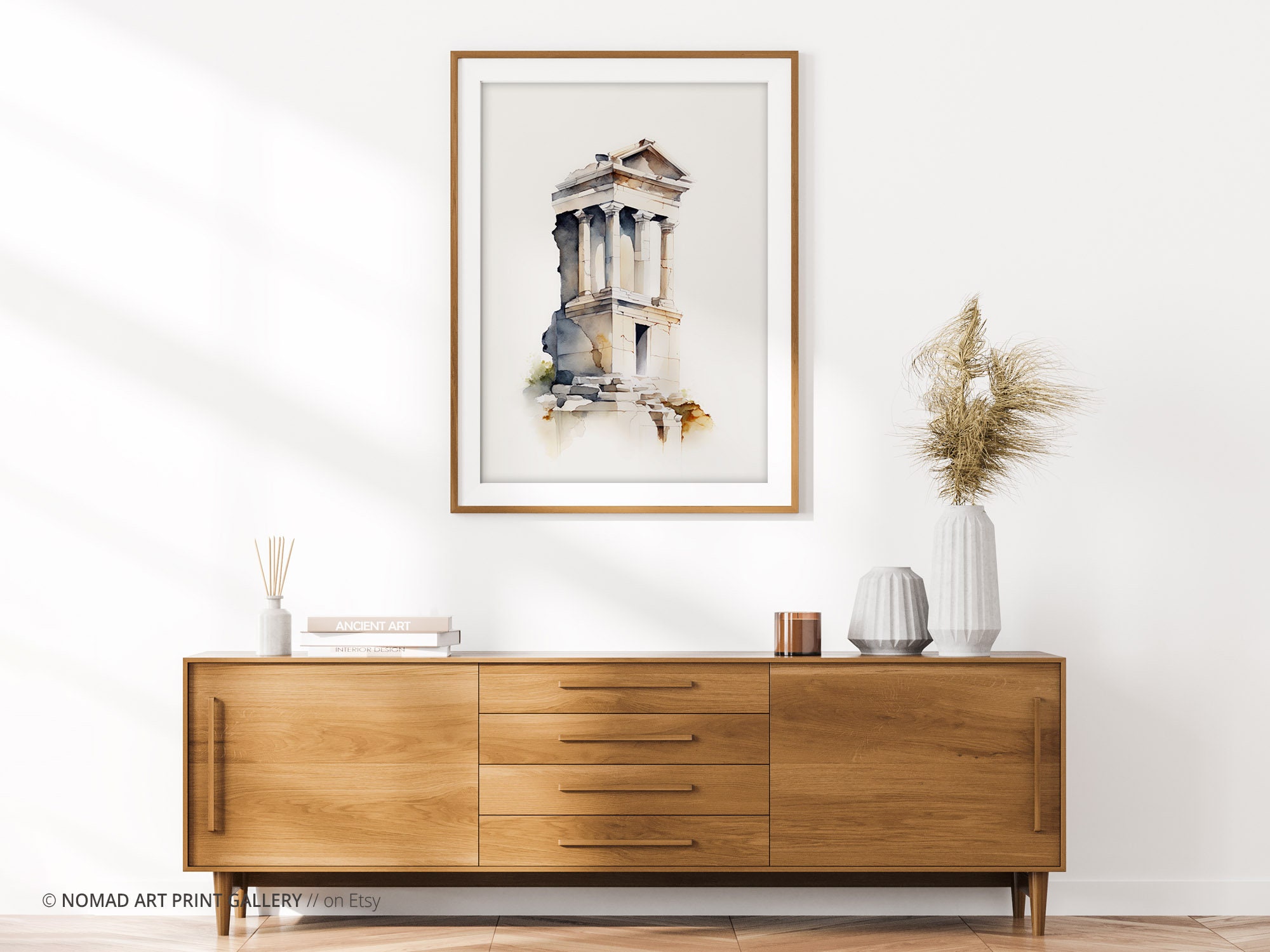 Ancient Greek Wall Art, Greek Wall Art, Greek Travel Landscape, Europe