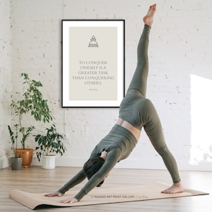 Boeddha Quote Print, Inspirerend Citaat, Meditatie Kunst, Mindfulness Quotes, Yoga Room Decor, Spiritueel Citaat Print Wall Art Museum Print