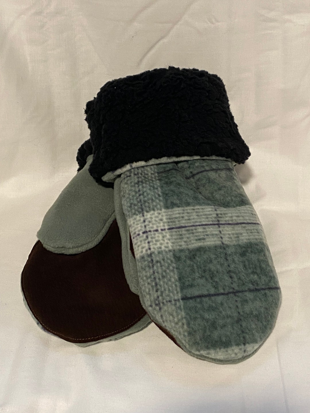 Leather Palm Mittens Xl/xxl Etsy