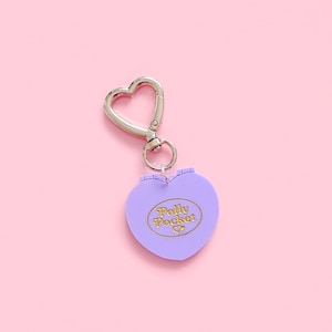 Lilac heart 90s keyring | 2000s toy acrylic