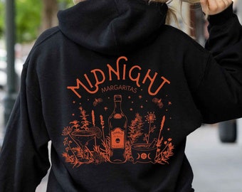 Midnight Margaritas Hoodie Hooded Sweatshirt Practical Magic Shirt Apothecary Shirt Basic Witch Shirt Halloween Tequila Shirt