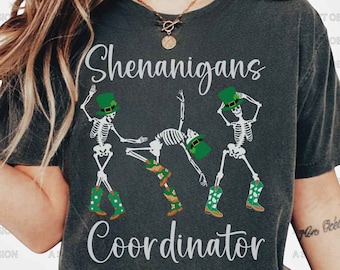 Shenanigans Coordinator Shirt Funny St Patrick's Day T Shirt, Funny Paddy Patty's Day Day Drinking Shirt Irish Pub Shenanigans Shirt