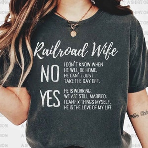 Rail Road Wife Shirt Railroad Conductor Wife Mom Shirt Train Conductor Wife Mom Shirt Railway Railroad Train Conductor Wife Gift