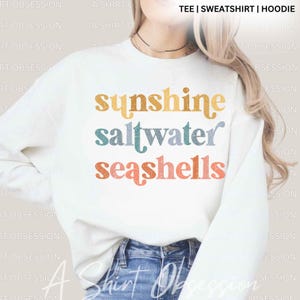 Summer Sweatshirt, Summer Hoodie, Beach Sweatshirt, Beach Hoodie, Beachy Sweatshirt, Summer Holiday Shirt, Summer Vacation Shirt | ASO