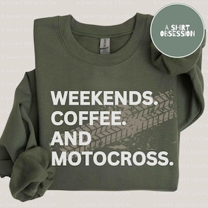 Motocross Sweatshirt, Dirt Bike Sweatshirt, Moto Mom & Dad Shirt, Motocross Crewneck, Racing Shirt, Dirt Bike Hoodie, Motocross Gift