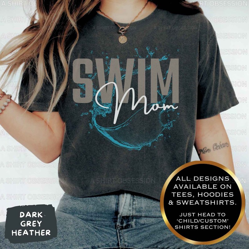 T-shirt de maman de natation, cadeau de chemise de nageuse, chemise de natation d'été, chemises de bain d'été, cadeau de chemise de professeur de natation, cadeau de chemise d'entraîneur de natation, t-shirt de natation image 4