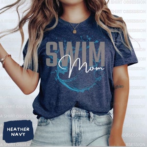 T-shirt de maman de natation, cadeau de chemise de nageuse, chemise de natation d'été, chemises de bain d'été, cadeau de chemise de professeur de natation, cadeau de chemise d'entraîneur de natation, t-shirt de natation image 2