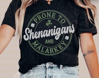 Funny Irish Drinking Shirt | Funny St Patricks Day Shirt Sweatshirt Hoodie | Shenanigans Shirt | Shenanigans and Malarkey Shirt | ASO