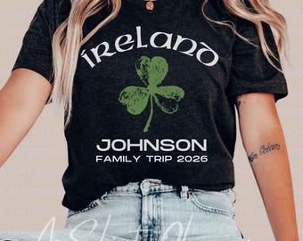 Ireland Family Trip Shirt, Ireland Vacation Custom Shirt, Ireland Family Vacation Shirts, Ireland Vacation Shirt Personalized | ASO