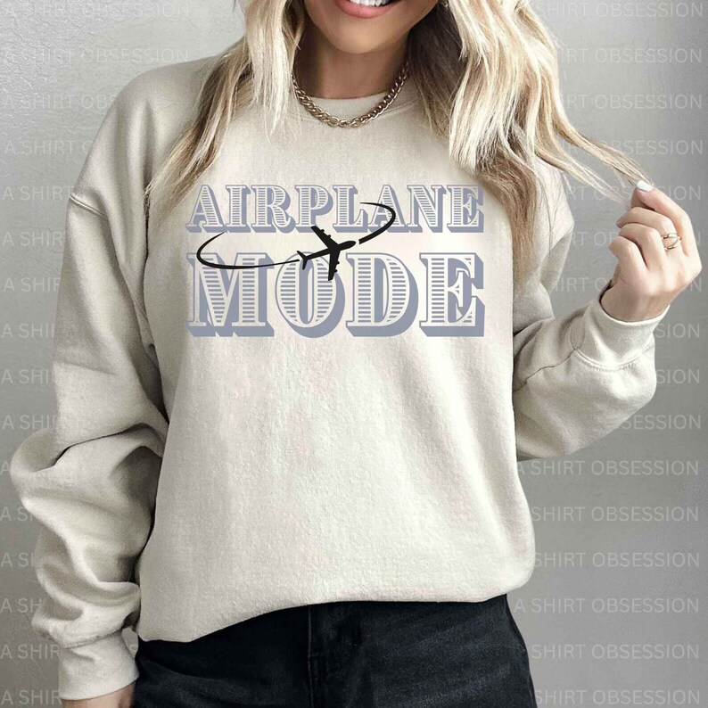 Airplane Mode Sweatshirt: Travel Shirt, Vacation Gift bild 5