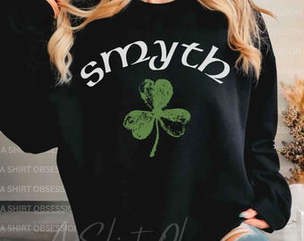 Personalized Name St Patricks Day Sweatshirt, Personalized Name Irish Sweater, Custom Shamrock Last Name Hoodie, Irish Sweatshirt Hoodie|ASO