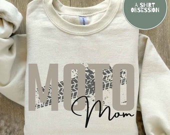 Moto Mom Sweatshirt Motocross Mom Sweatshirt Motocross Sweatshirt Moto Mama Sweatshirt Dirt Track Mom Sweatshirt Dirt Bike Mom SWeatshirt