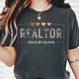 Custom Realtor Shirt, Personalized Real Estate Tee, Custom Sold By Realtor Shirt, Real Estate Marketing Shirt, Realtor Gift for Agents