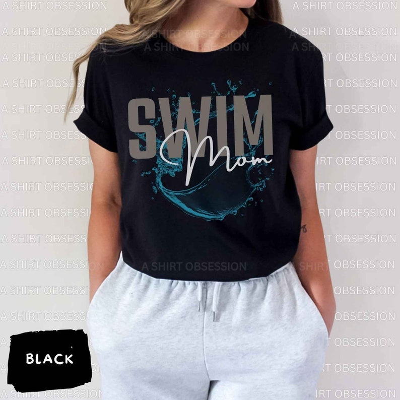 T-shirt de maman de natation, cadeau de chemise de nageuse, chemise de natation d'été, chemises de bain d'été, cadeau de chemise de professeur de natation, cadeau de chemise d'entraîneur de natation, t-shirt de natation image 3