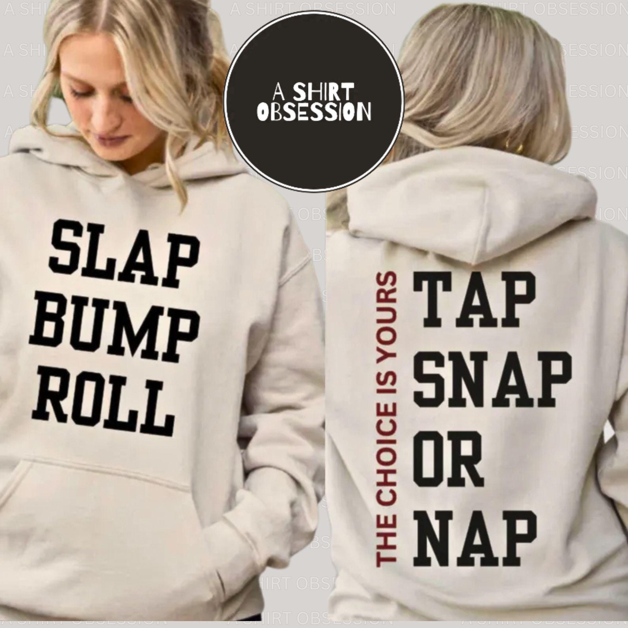 BJJ Hoodie: Jiu Jitsu Sweatshirt - Slap Bump Roll Design