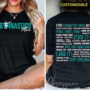 Personalized Custom Gymnastics Mom Shirt Sweatshirt Hoodie Gymnastics Shirt Sweatshirt Hoodie, Gymnastics Gift for Mom, Gymnastics Coach|ASO