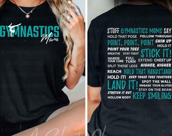 Personalized Custom Gymnastics Mom Shirt Sweatshirt Hoodie Gymnastics Shirt Sweatshirt Hoodie, Gymnastics Gift for Mom, Gymnastics Coach|ASO
