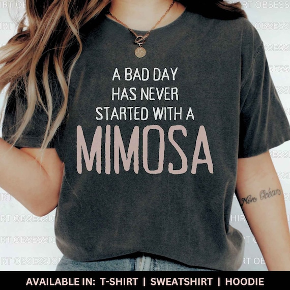 Mimosa Brunch Shirt: Soft Feel Fabric
