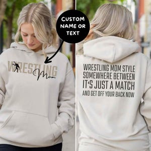 Wrestling Mom Hoodie Wrestling Mom Hooded Sweatshirt Wrestler Mom Hooded Sweatshirt Wrestler Hoodie Wrestler Gifts Martial Arts Shirt