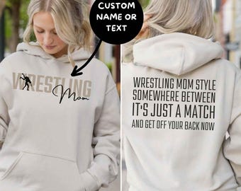 Wrestling Mom Hoodie Wrestling Mom Hooded Sweatshirt Wrestler Mom Hooded Sweatshirt Wrestler Hoodie Wrestler Gifts Martial Arts Shirt