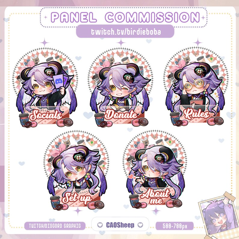 CUSTOM Panel Commission for Twitch I Panel Commission I Twitch - Etsy