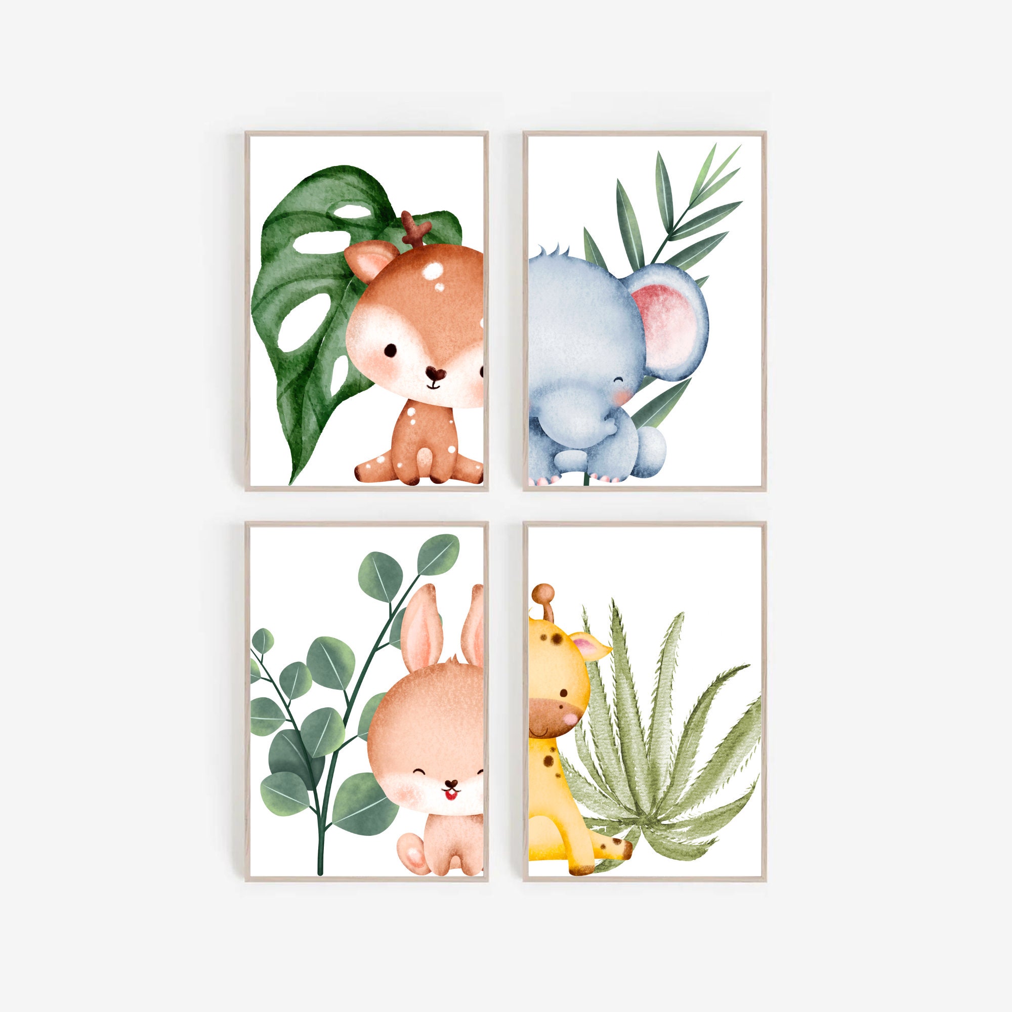 Animal Cartoon Art - Etsy Animal Cartoon Art - Etsy