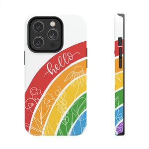 Rainbow Phone Case Floral iPhone Case IPhone 14 Phone Case Space Nebula Phone Case Clouds 14 Pro Max iPhone Case 13 Pro Max 12 Case Mate