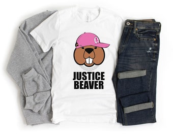 Dwight Schrute Inspired Justice Beaver Shirt The Office TV Show Tshirt Funny Schrute Tee Justin Bieber Parody Dunder Mifflin Unisex T-Shirt