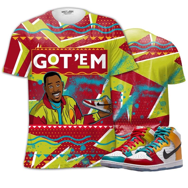 Got em 90s tv style 3d free pattern unisex matching 3d shirt sb dunk froskate high pro all love oversized t shirt, trending t shirt