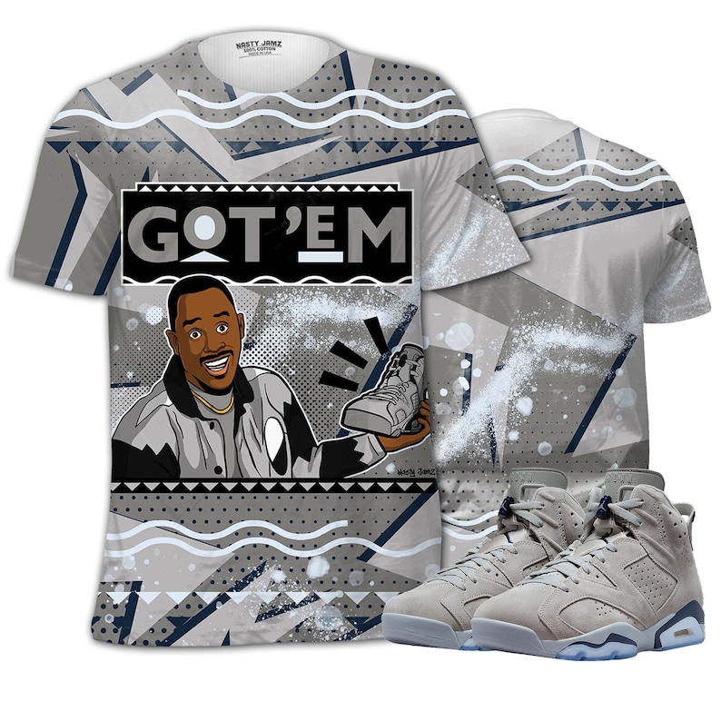 Got em 90s tv style 3d free pattern unisex matching 3d shirt jordan 6 retro georgetown  oversized t shirt, trending t shirt