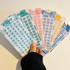 A6予算バインダー用再利用可能な貯蓄トラッカー：小銭チャレンジ