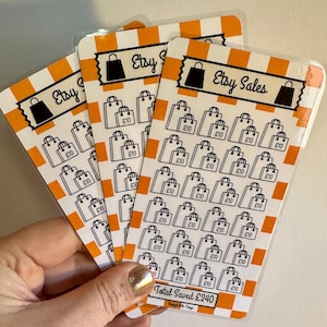 Etsy Sales Savings Challenge Tracker: Cash Stuffing Budget Binder