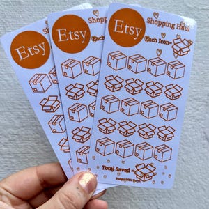 Etsy ショッピング購入額節約トラッカー: A6 予算バインダー チャレンジ。