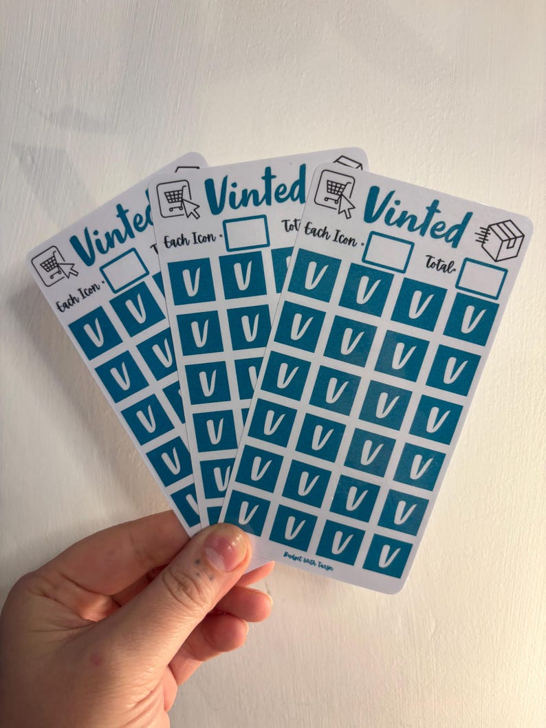 Vinted Tracking Vinted Shopping Savings Tracker for A6 Budget Binder - Etsy
