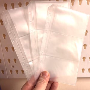 A6 Binder Wallet Insert – 3-Section Card Holder